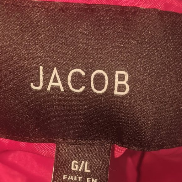 Bright Red Belted Peacoat Size Large - Picture 8 of 10